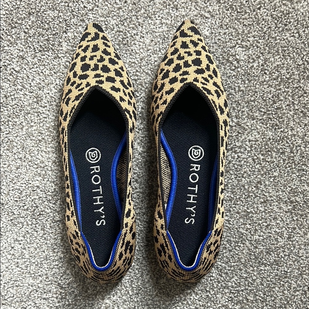 Rothy's Women's Leopard Print Flats - Worn Once